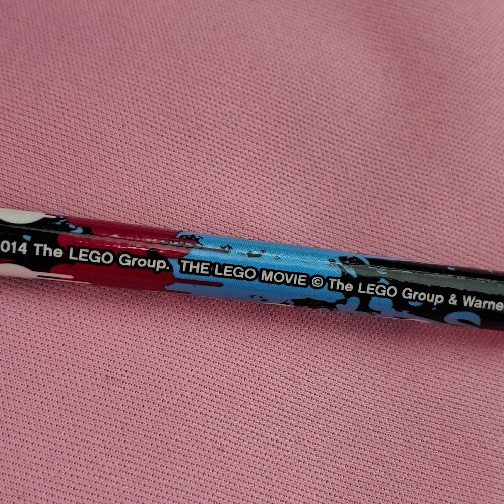 Lego Movie Graphic Pencil in Blue, Red & Black Wyldstyle
